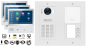 Mobile Preview: IP 3 Familienhaus Video Türsprechanlage Unterputz mit Türöffner RFID